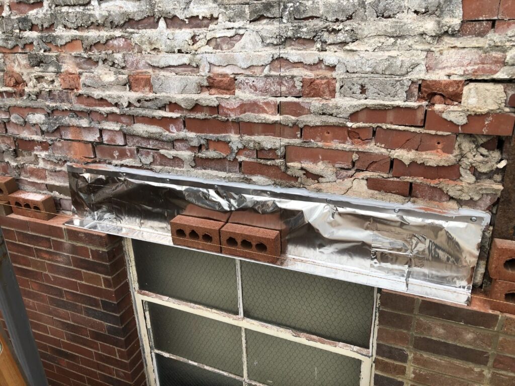 rebuilding a brick wall