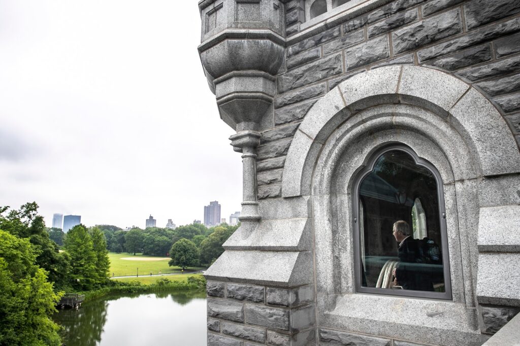 architectural elements of the Belvedere Castle exterior